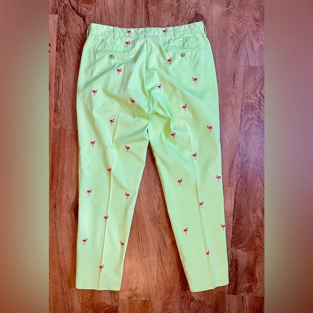 Polo by Ralph Lauren Men's Lime Flamingo Chinos 38x32 - Picture 5 of 5